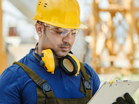 Freelance contractor reviews his monthly budget while working an irregular income job.